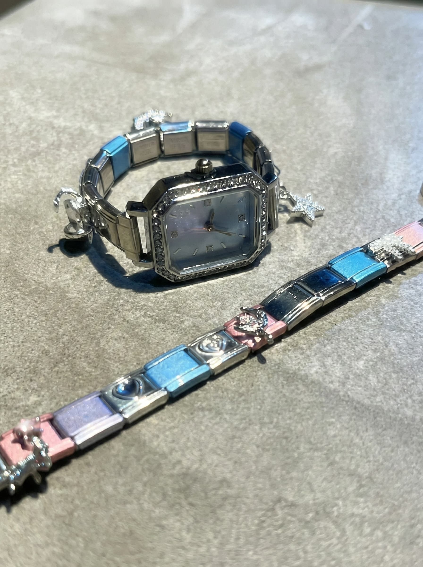 イタリアンチャームブレスレット制作体験の様子