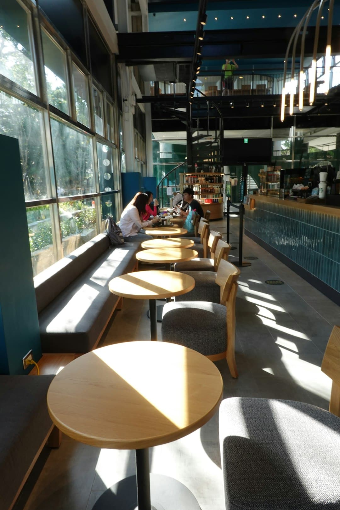 Busy Cafe Interior with Customers